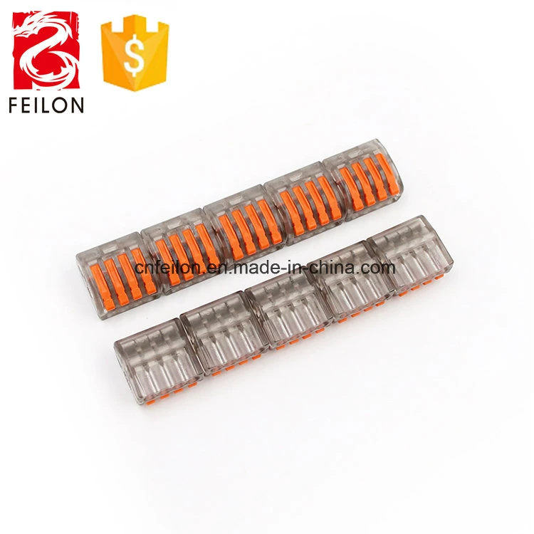 222-414 Lever-Nuts 4 Conductor Compact Connectors Directly Sale From Factory Pct-414 CE Certificate Terminal Wire Connector for Junction Box Universal Connector