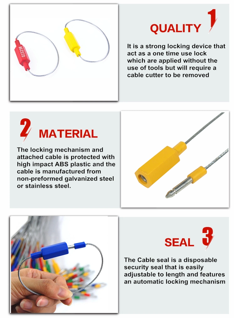 Metal Wire Tightening Type Cable Ties Steel Wire Container Security Seals