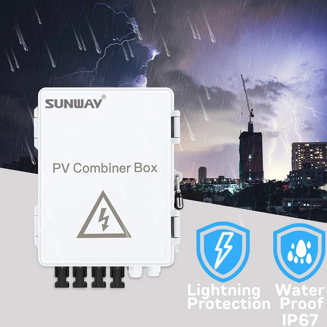 4 String PV Combiner Box &amp; 63A Circuit Breakers for Solar Panel