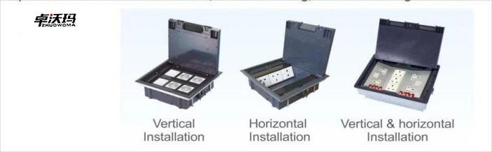 Raised Floor Boxes Twin 13A Power Switched Socket Data Outlet