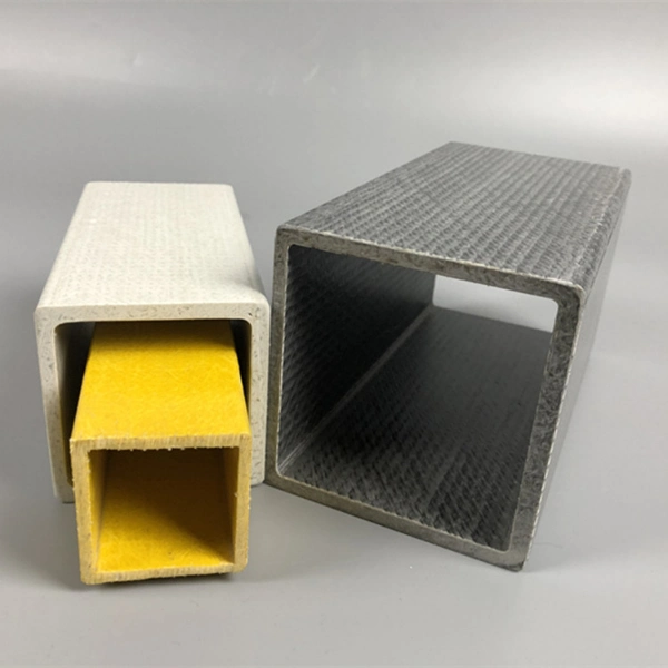 Manufacturer Supply Fiberglass Composite FRP GRP Pultrusion Square Tubes