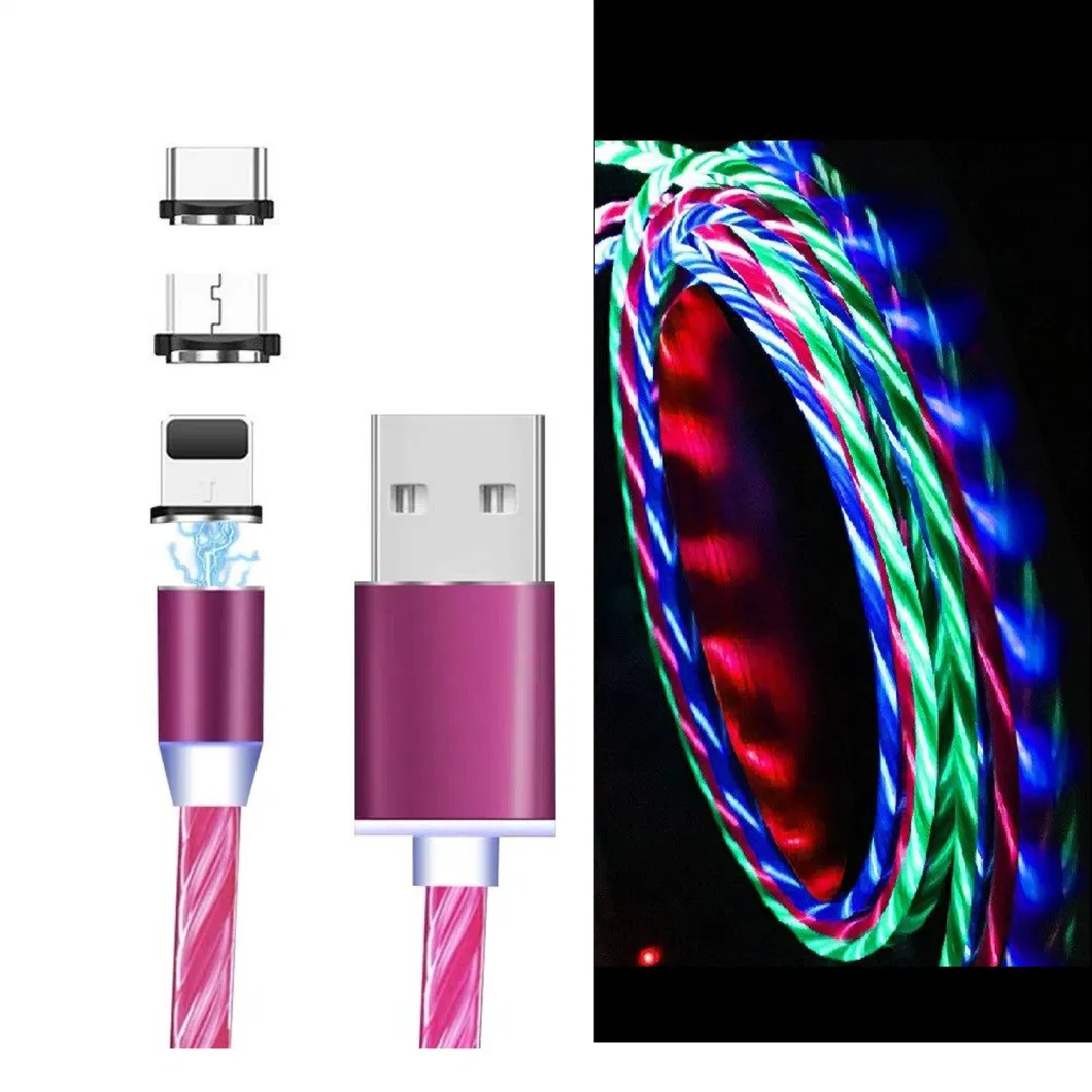 LED Visible Flowing Charger Light up Charging Cable Lighting Cords
