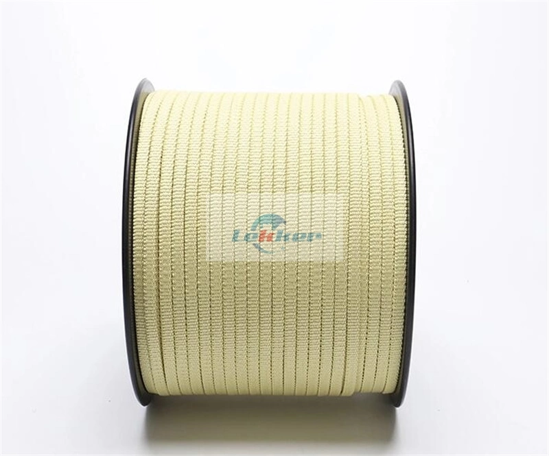 6mm Cord Yellow Aramid Braided Rope Braided Cord, Yellow Aramid Cord Braided Kevlar Rope