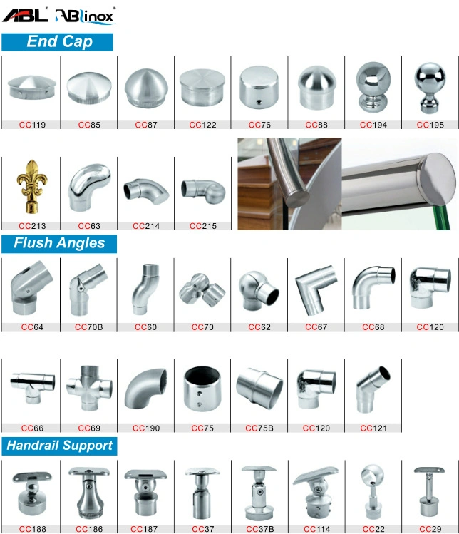 Casting Straight Staircase Railing Tube Connector Pipe Round Joint for Balustrade