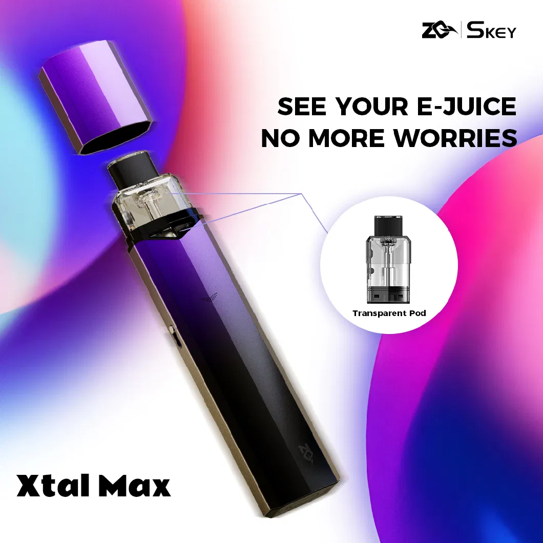 Wholesale High Quality 1200mAh Zq Xtal Max Refillable Vape Pod System 2.5ml