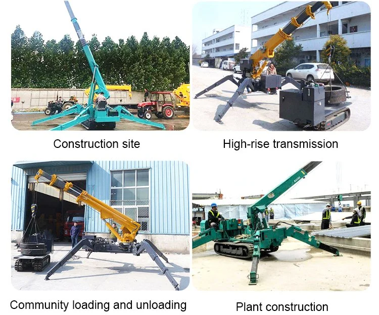 3t Diesel Engine Drive Electric Spider Crane with Cheap Price