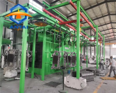  High Production Efficiency Hanging Chain Sand Shot Blasting Machines Dry Cleaning Equipment