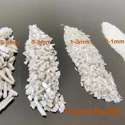 High Purity Fused Mullite 0-1-3-5-8mm Mullite Sand Mullite Crucible Used for Mullite Brick
