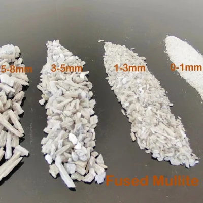  High Purity Fused Mullite 0-1-3-5-8mm Mullite Sand Mullite Crucible Used for Mullite Brick