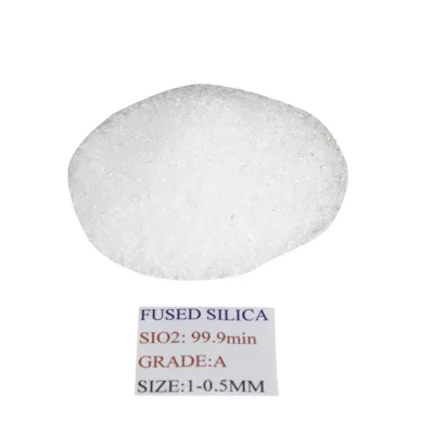 Grade B Fused Silica Sand 1-0.5mm Sio2 99.8% for Shell Material in Precision Casting