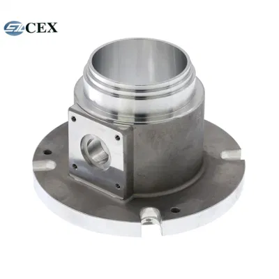 OEM Aluminum Squeeze Die Casting Gravity/Sand Casting with A356-T6 for Liquid Gas Pipeline Pipe Fitting Flange Connector