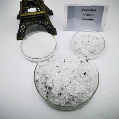 Fused Silica Sand and Powder Grade a B C for Making Silica Ramming Mass to Improve Furnance Life