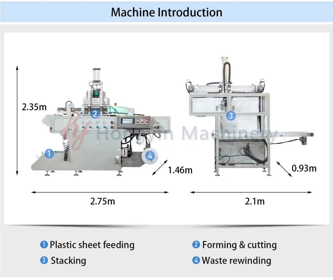 Fully Automatic Mini Plastic Tray Moulding Machine Plastic Thermoforming Machine