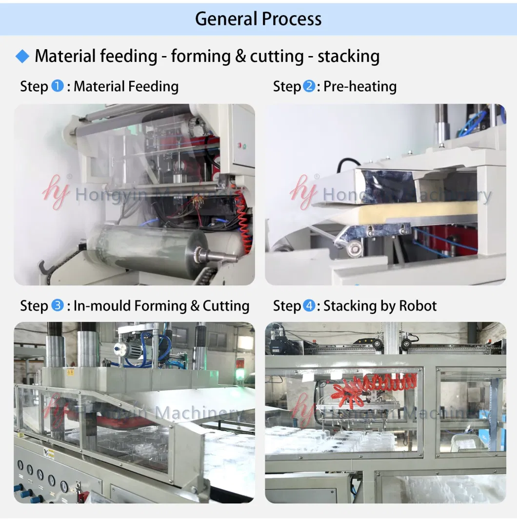 Fully Automatic Mini Plastic Tray Moulding Machine Plastic Thermoforming Machine