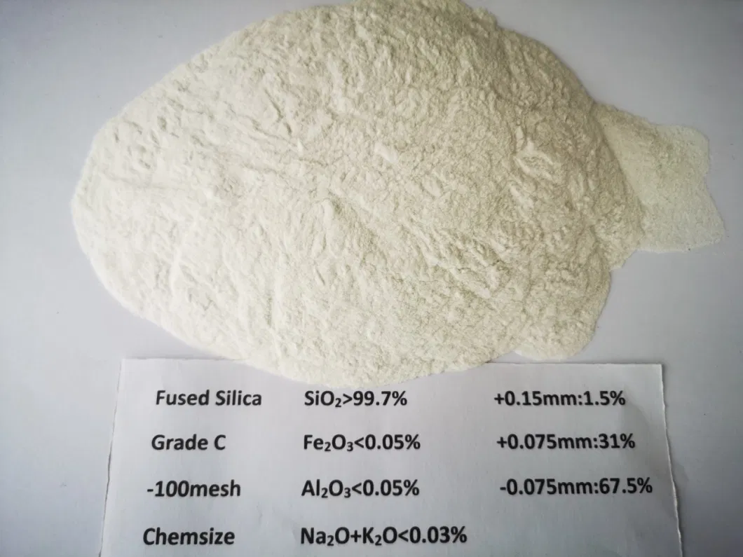 Low Price Grade C Fused Silica for Making Foundry Furnace Lining Fused Silica Refractories