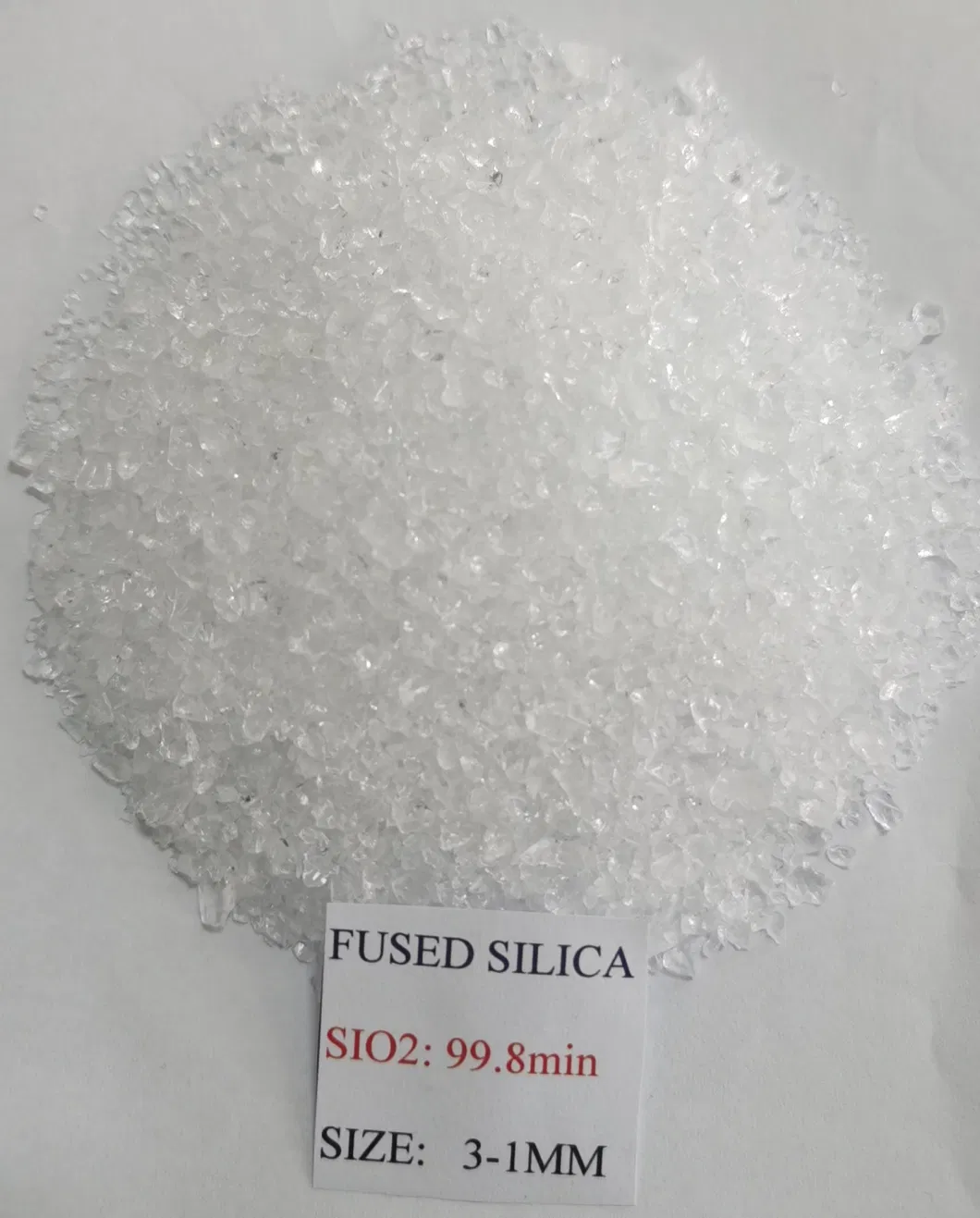 3-1mm A Grade Fused Silica Quartz Sand&Grain for Quartz Ceramic, Casting