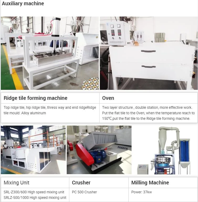 880mm 1050mm Manufacturer Plastic and Sand Roofing Tile Making Resin Tile Machine Production Line
