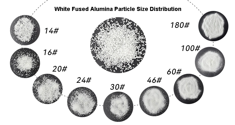 White Fused Alumina Wa Wfa Grit White Aluminum Oxide Blasting Media 100 Mesh White Fused Alumina Sand for Polishing