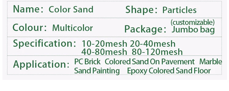 Cheap Price Color Silica Sand for Painting/Coating