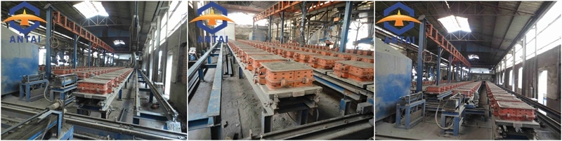 Foundry Iron Casting Green Sand Mechanized Moulding Line with Sand Preparation Plant