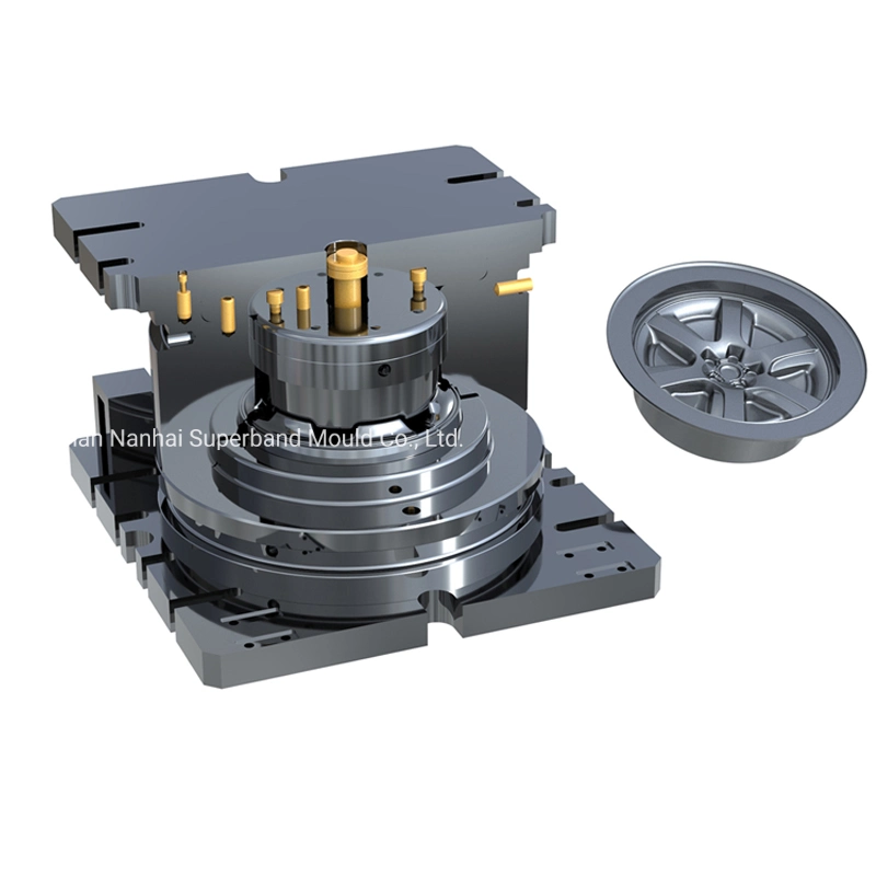 Low Pressure 2 Cavity Water Cooling Die Casting Wheel Mold Foundry