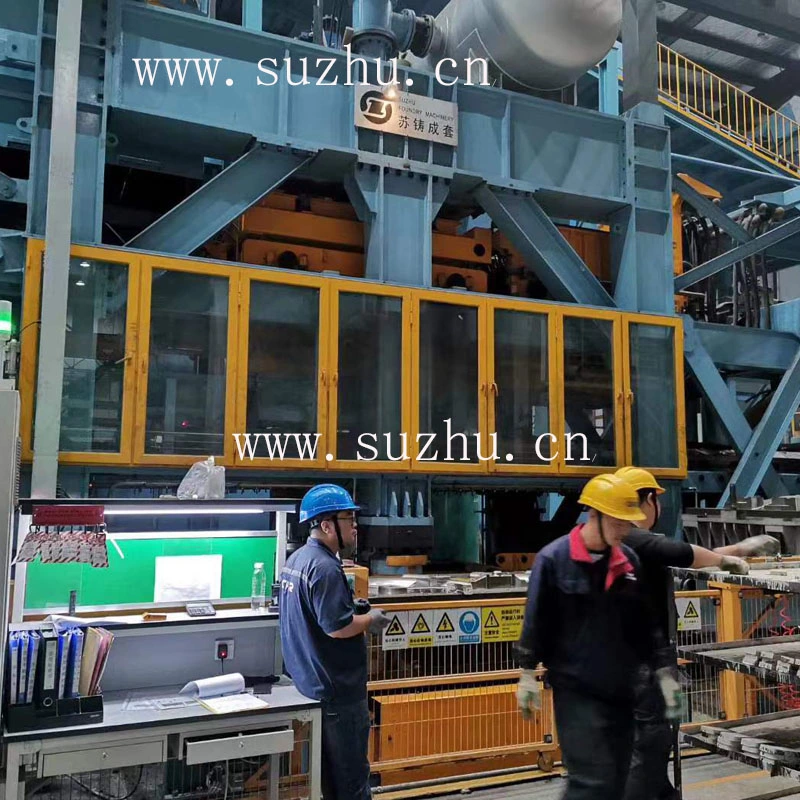 Static Pressure Horizontal Green Sand Moulding Line, Foundry Machine