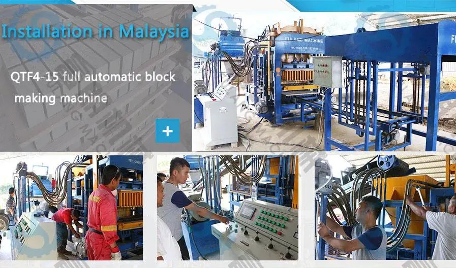 Qt8-15 Automatic Hollow Solid Concrete Cement Paving EPS Brick Block Production Line