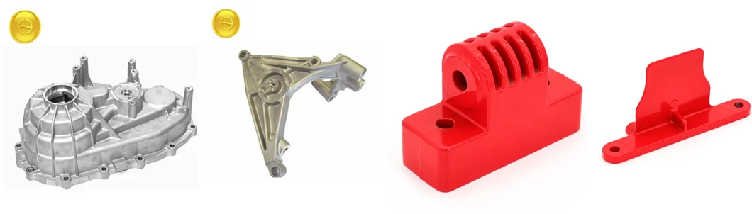 China Manufacturer Custom Steel Parts Lost Wax Casting Red Painted Investment Casting