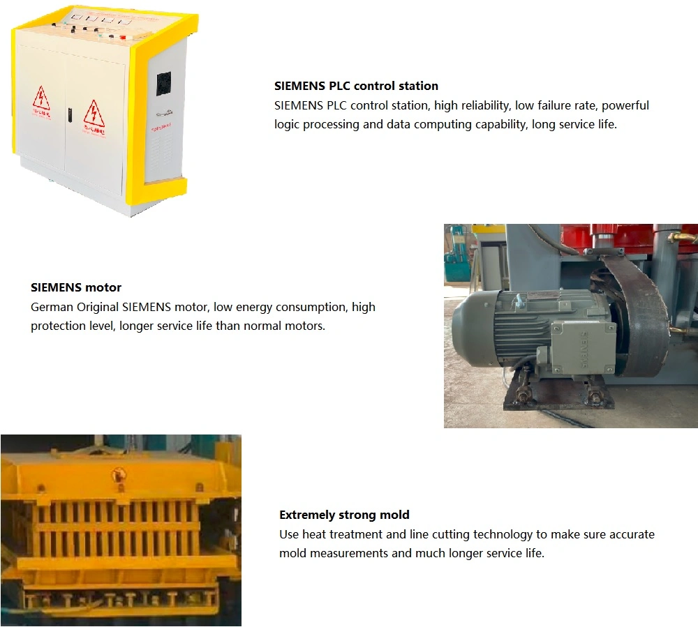 High Efficiency Turkey Vibration Industrial Used Second Hand Split Face Sand Zigzag Interlock Paver 6 8 9 Inches Hollow Cement Brick Block Moulding Machine