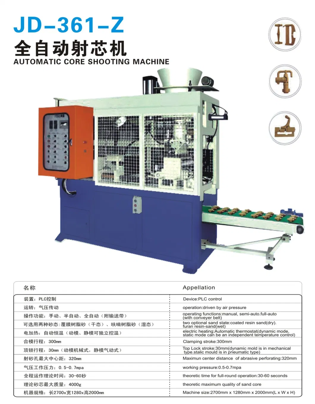 Jd-361-Z Automatic Core Shooting Machine