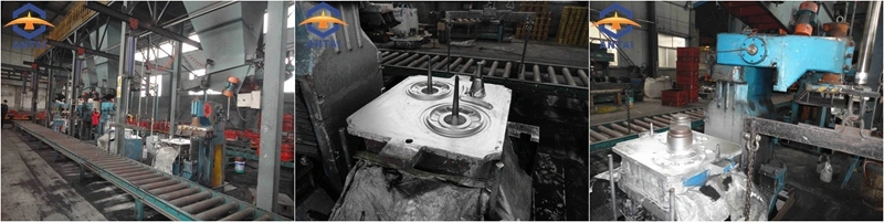 Foundry Iron Casting Green Sand Mechanized Moulding Line with Sand Preparation Plant