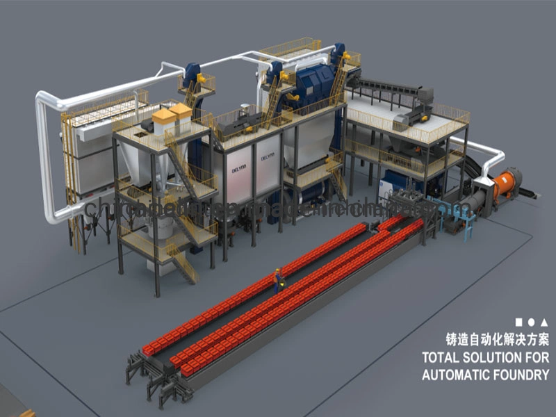 Dlzx110120 Automatic Molding Machine with Cast Open Conveyor Line and Sand Processing Equipment