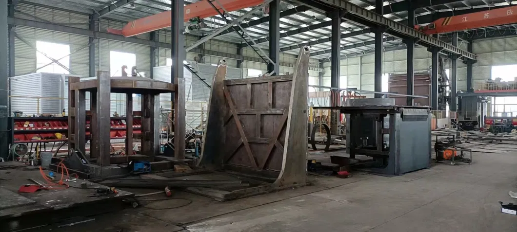 0.5 Ton Sand Casting Aps Aluminum Melting 500kg Induction Furnace