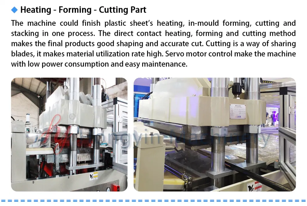 Fully Automatic Mini Plastic Tray Moulding Machine Plastic Thermoforming Machine