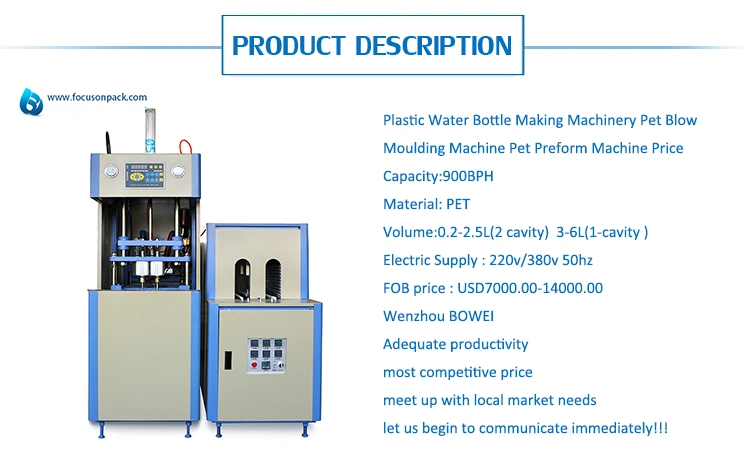Stretch Gallon Water Bottle Moulding Making 2 Cavity Semi Fully Automatic Pet Plastic Maker Blower Blowing Molding Moulding Machine Price