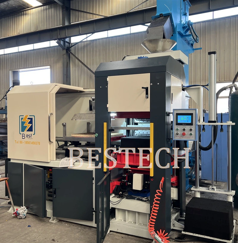 Automatic Flaskless Vertical Shooting and Squeezing Green Sand Casting Molding Machine