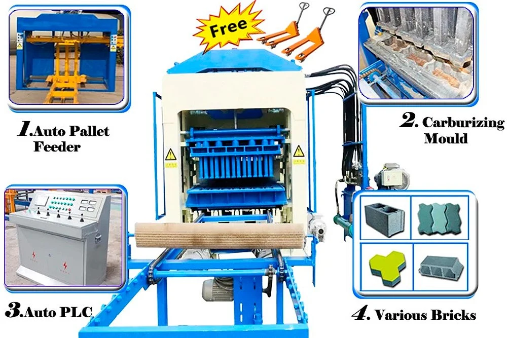 Fly Ash Sand Cement Mixer Concrete Brick Moulding Machine