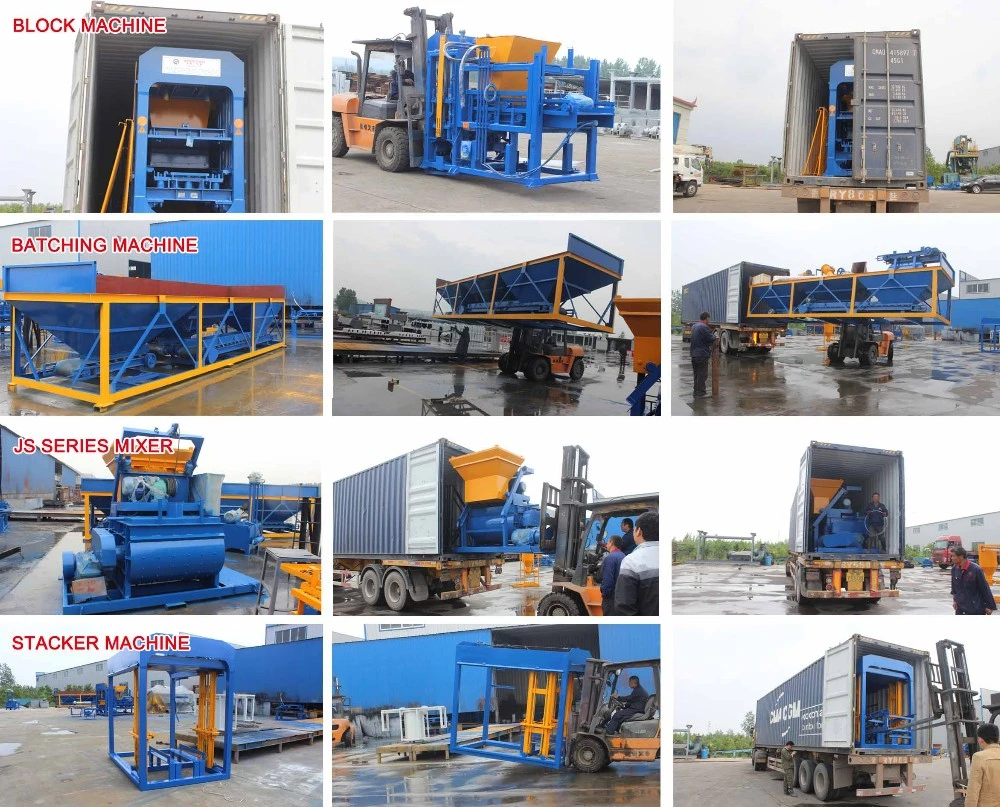 Fly Ash Sand Cement Mixer Concrete Brick Moulding Machine