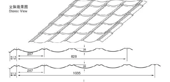 Color Steel Profile Manufacturing Automatically Glazed Steel Tile Roof Sheet Roll Forming Machinery