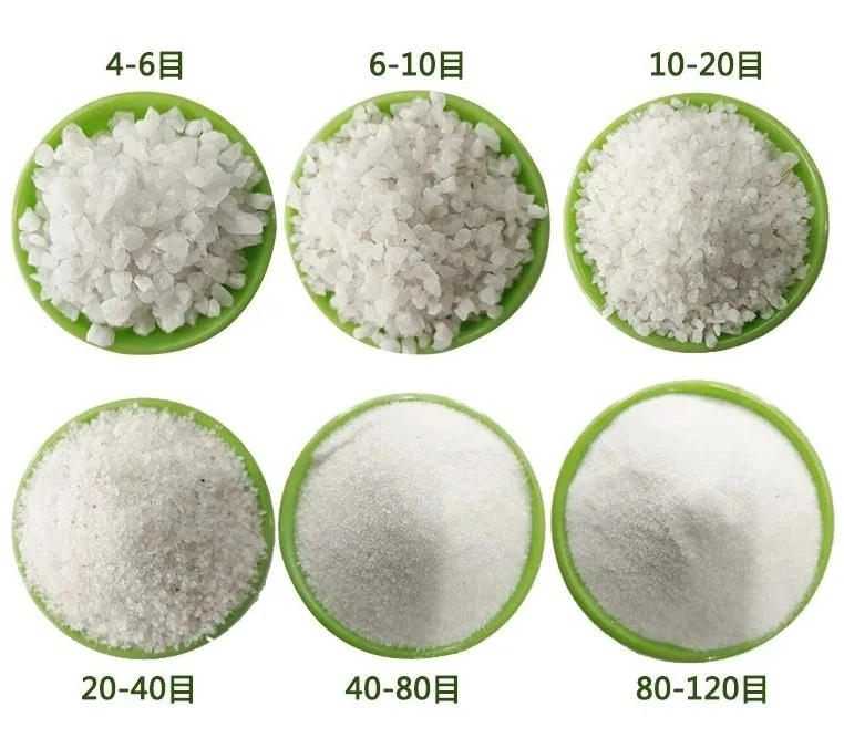 China Manufacturers Use 99.6% Pure Silica Sand/Quartz Sand for Glass