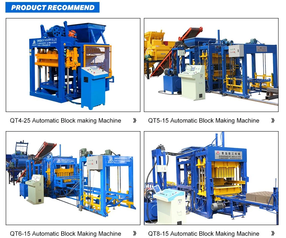 Qt5-15 China Hollow Cement Sand Block Brick Molding Machine Machines Concrete Price 2021