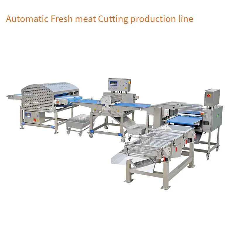 Commerical Automatic Food Forming with Fresh Meat Cutting Process Line Machine for Fast Foodstuffs with High Automation and Easy Operation with OEM ODM