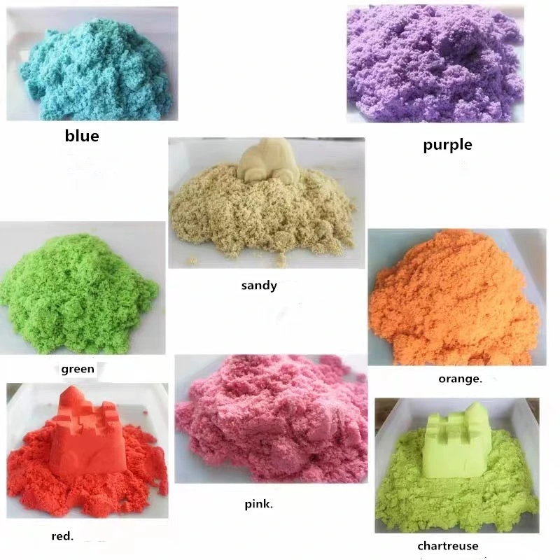 Hot Sale Magic Colored Sand in Bulk, Play Sand, Beach Sand