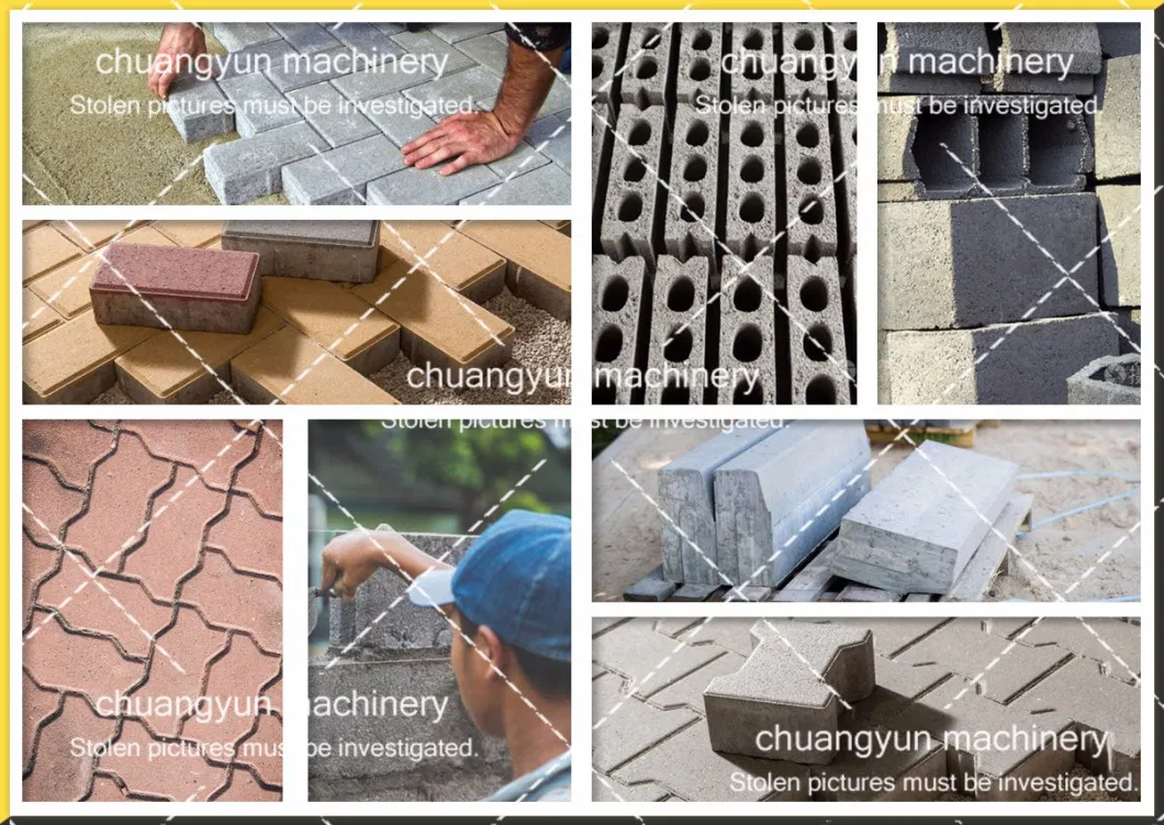 4-25 Automatic Hydraulic Sand Fly Ash Paving Interlocking Cement Brick Block Molding Machine