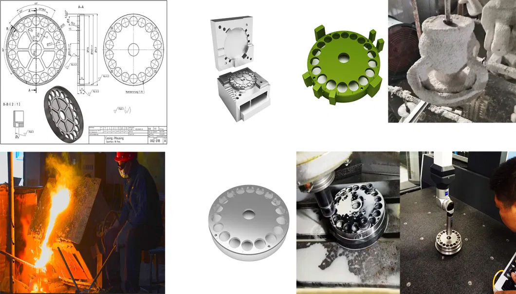 Low Price Metal Parts Casting Shell Mould Aluminum Gravity Casting