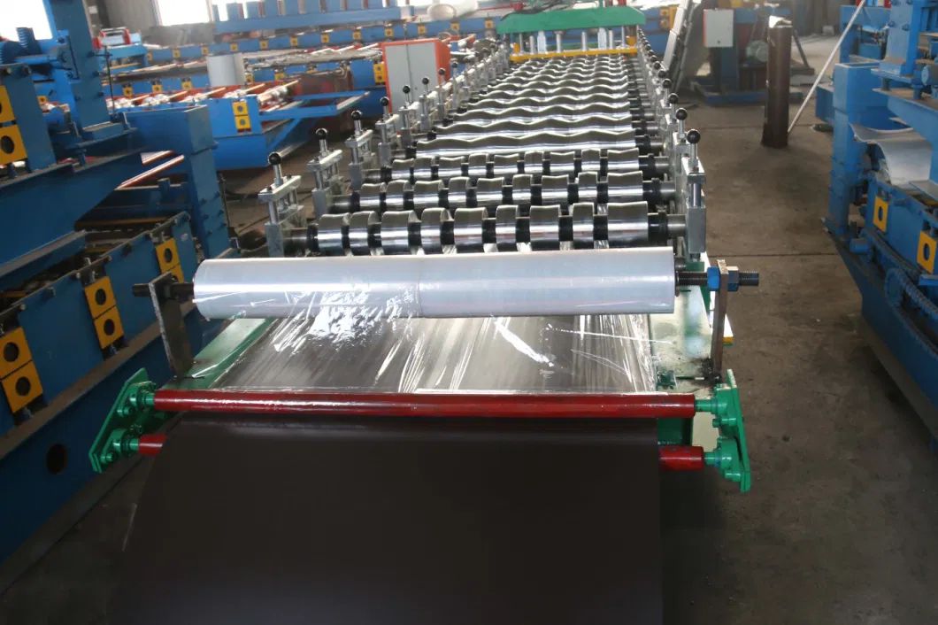 Color Steel Profile Manufacturing Automatically Glazed Steel Tile Roof Sheet Roll Forming Machinery