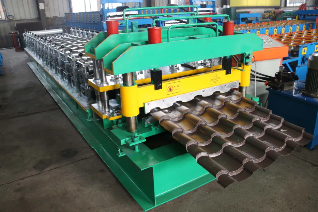 Color Steel Profile Manufacturing Automatically Glazed Steel Tile Roof Sheet Roll Forming Machinery