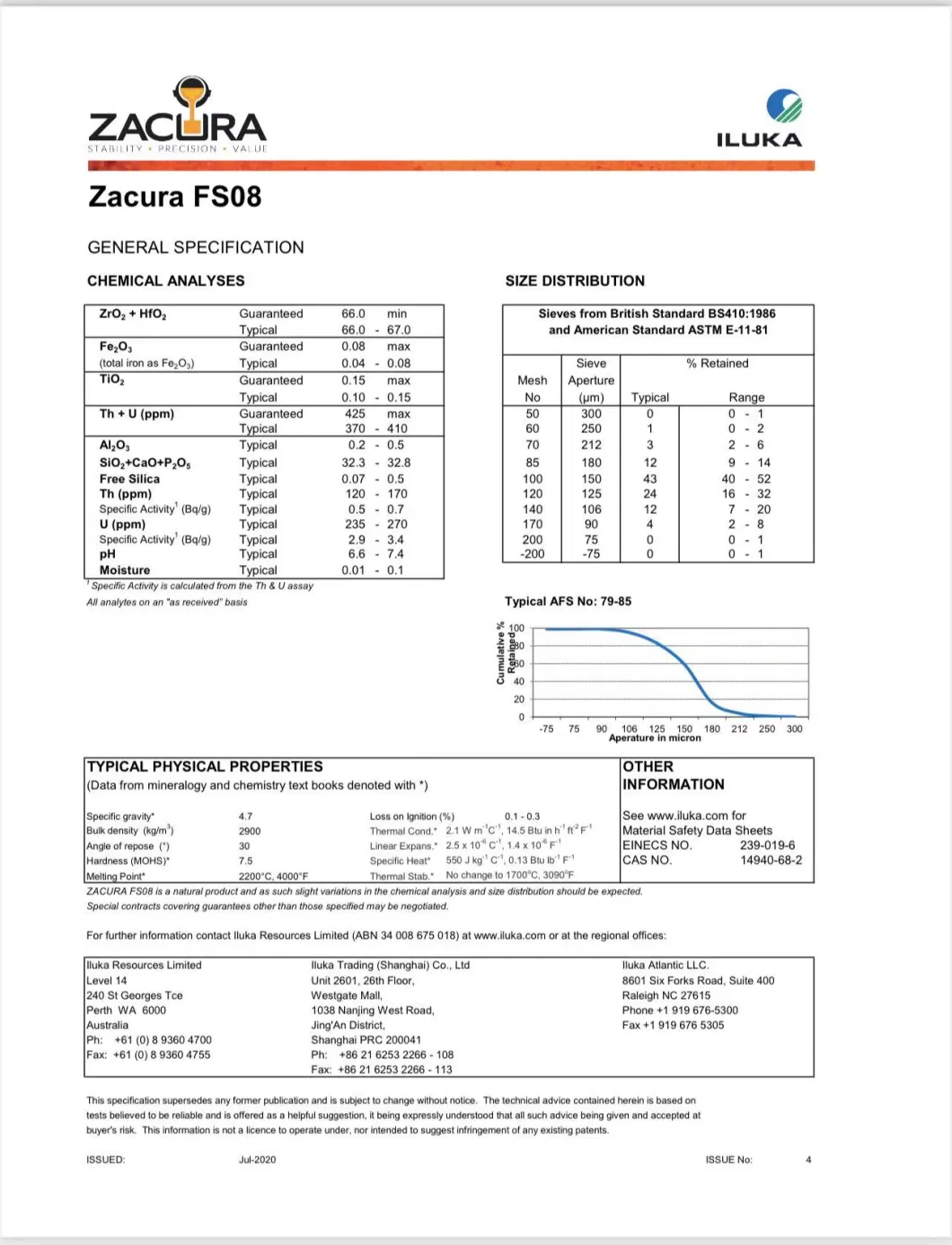 China Manufacturer 66.86% Purity Zro2 Zircon Sand for Investment Casting Zircon Flour 200mesh, 16-30mesh, 30-80mesh, 80-120mesh, 325mesh