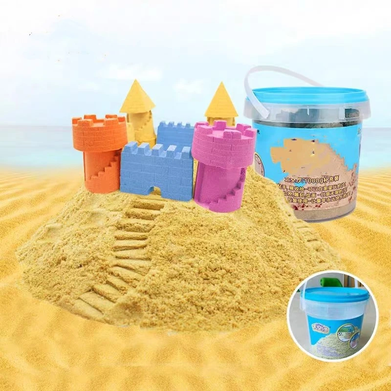 Popular Kids Educational DIY Castle Building Magic Space Sand with Sandbox