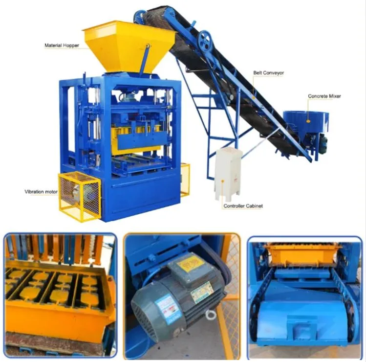 High Speed Automatic Cement Sand Hollow Brick Block Molding Machine